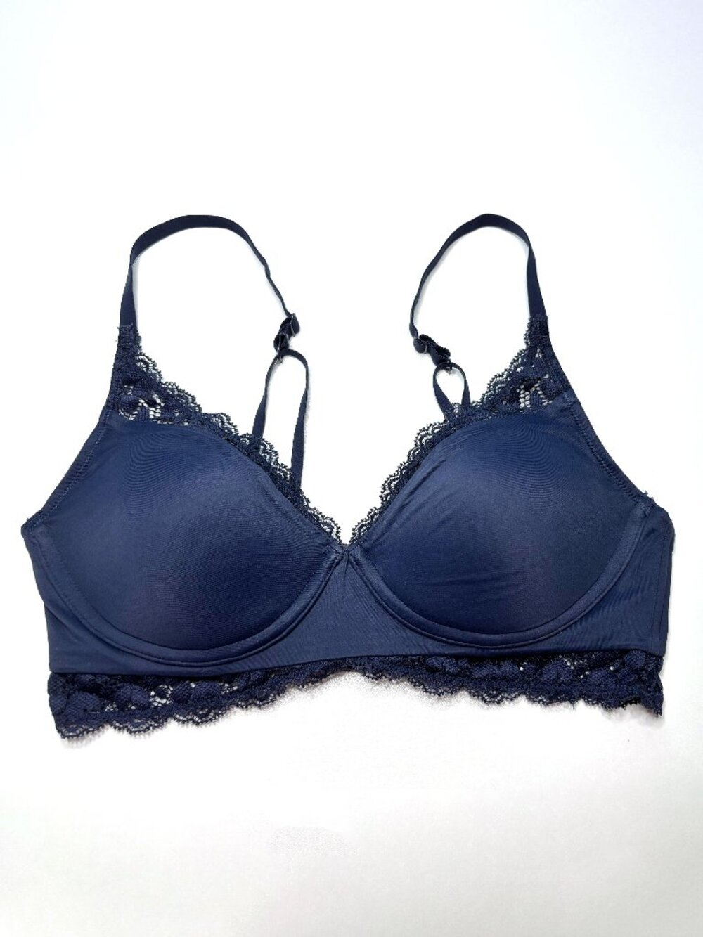 Navy Blue Wireless Bra 34B